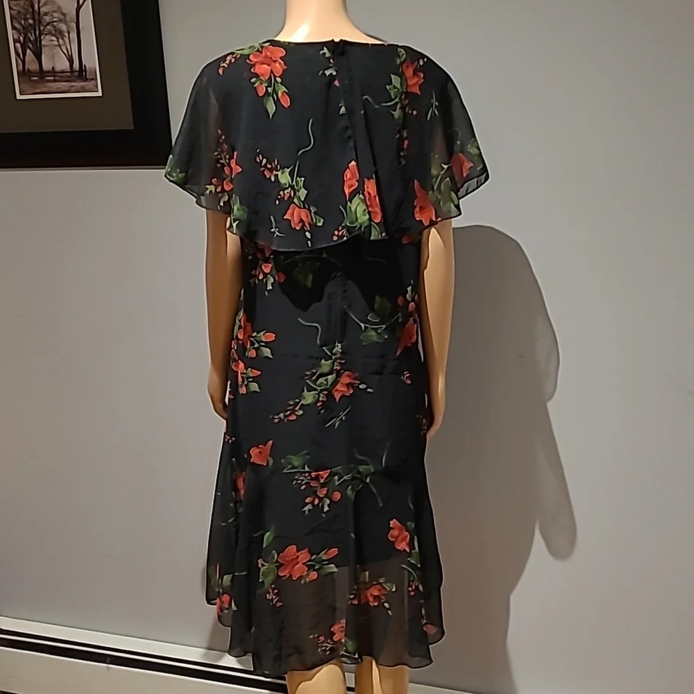 Hell Bunny Vixen Lily inspired sheer crepe dress size L - Picture 8 of 10